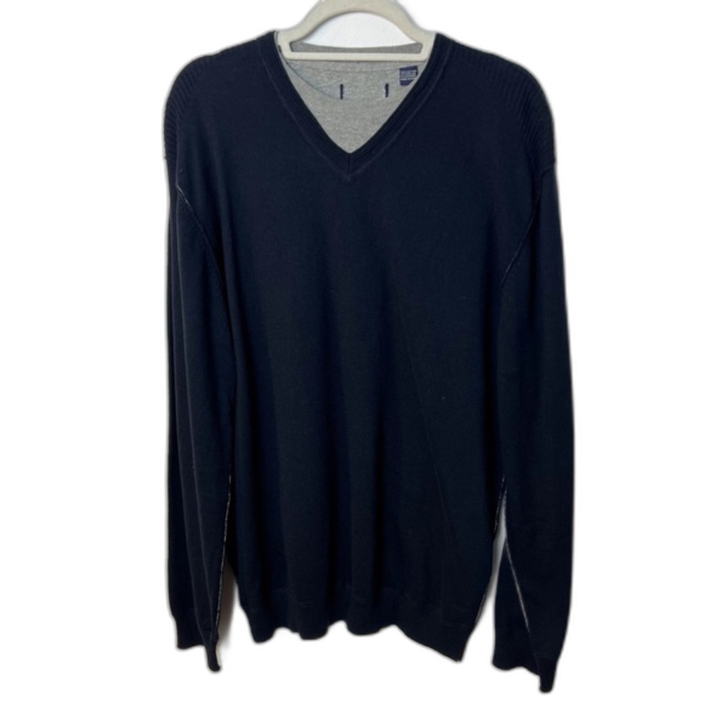 Men’s Sweater V-Neck Navy Size L